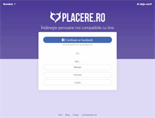 Tablet Screenshot of placere.ro